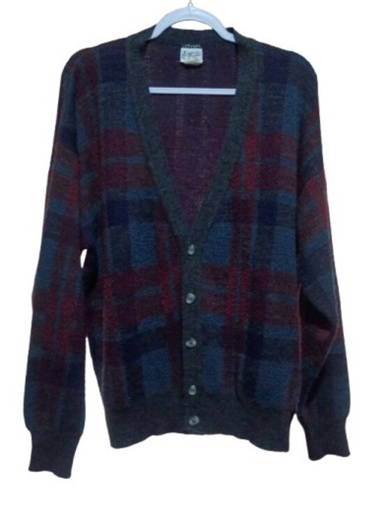 Maglificio Florence Other - MAGLIFICIO FLORENCE PLAID KNIT CARDIGAN